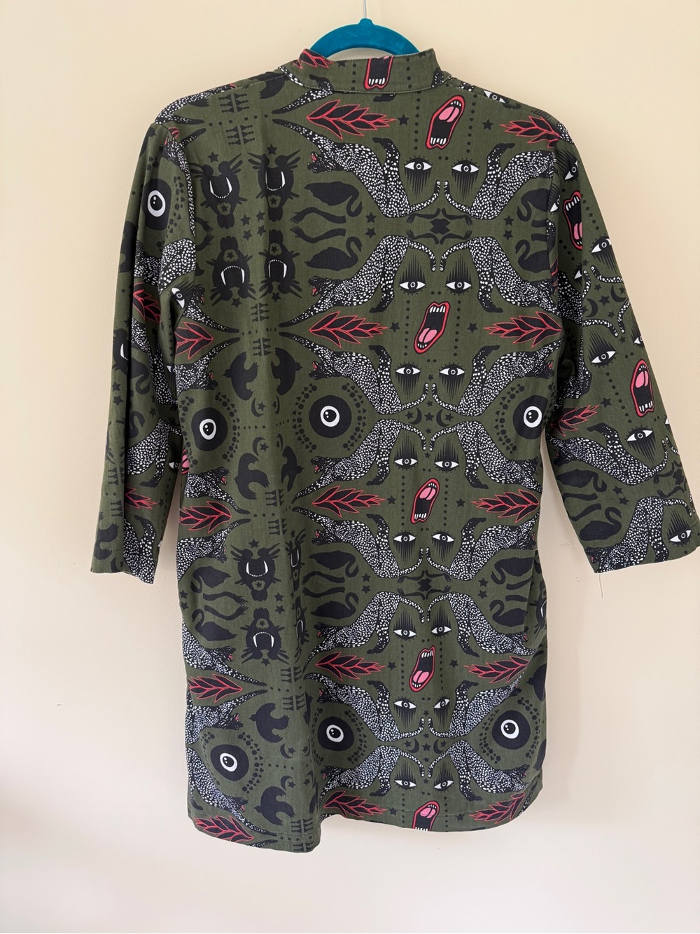 Nooworks Olive Green Nico dress in Black Swan
